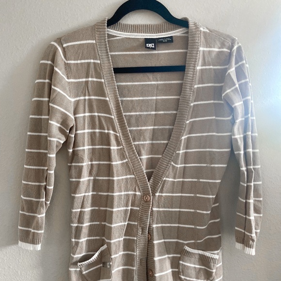 RARE Vintage DC button up cardigan with graphic ons back - Picture 1 of 3